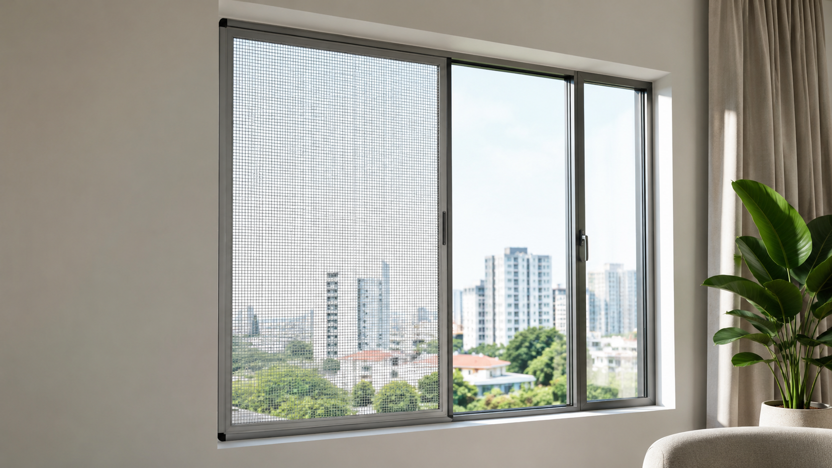 2-Khung lưới chống muỗi cố định Inox 304