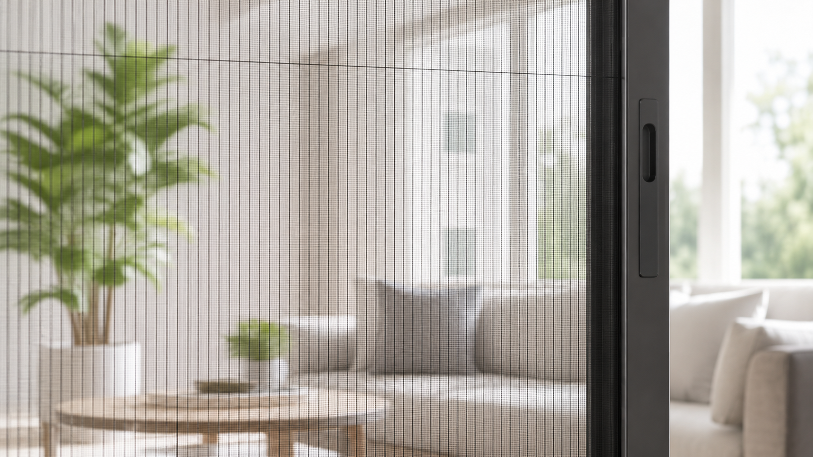 4- ND - Cửa lưới chống muỗi 2 cánh ray lùa