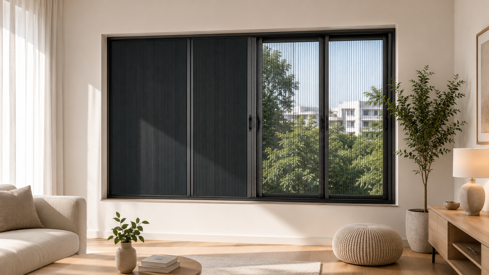 Ảnh 3 - Ảnh sản phẩm lắp tại cửa sổ phòng khách hướng nắng