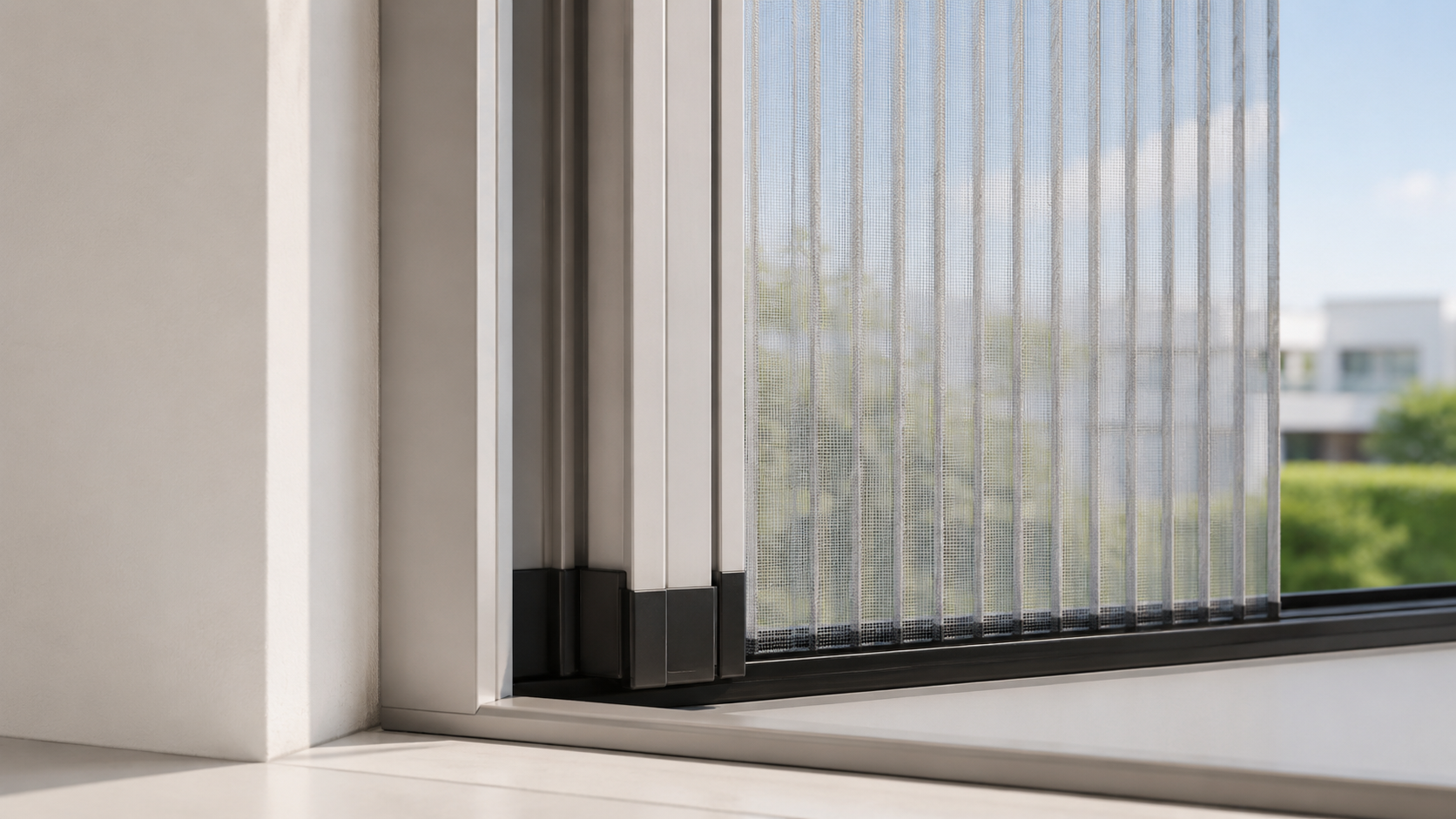 Ảnh 3 - cận cảnh mặt lưới sợi thủy tinh bọc nhựa PP màu trắng xám