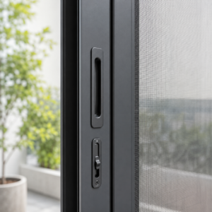 3- Cửa lưới chống muỗi dạng lùa ray đơn HCM