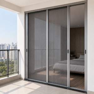 3 - SP - Cửa lưới chống muỗi dạng xếp hệ 30