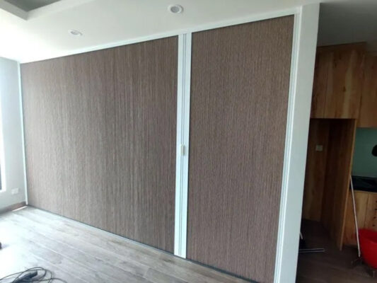 vách ngăn tổ ong phòng khách