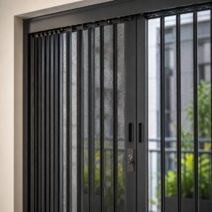 4-Cửa lưới xếp lá nhôm HCM