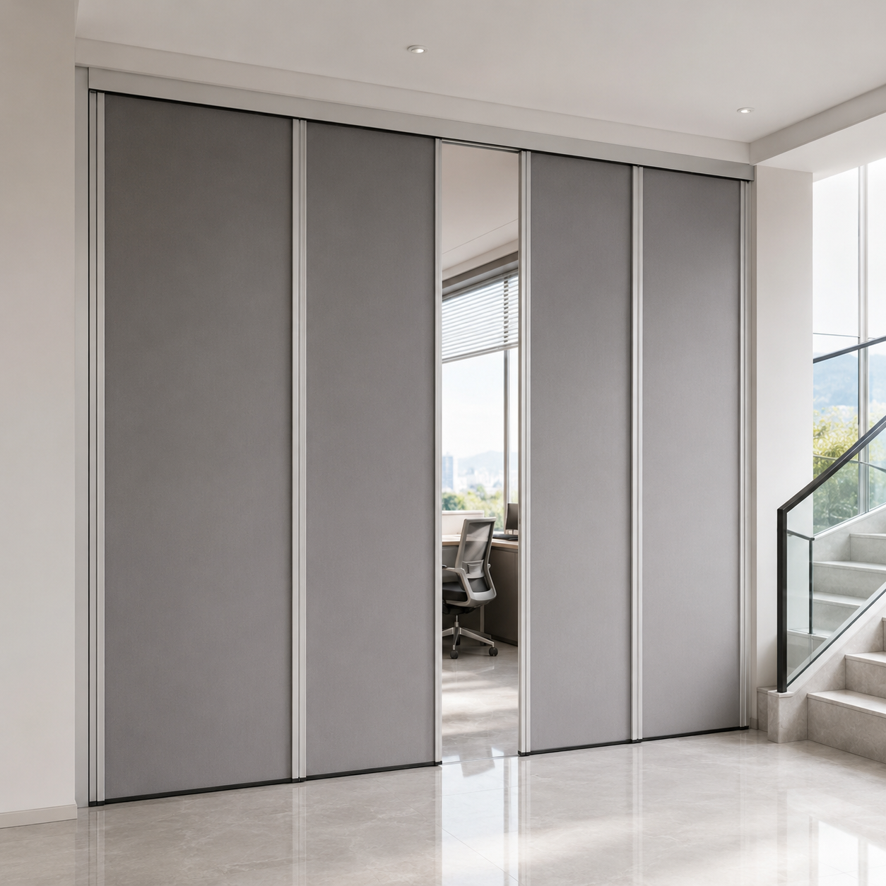 Rèm tổ ong hệ ray xếp xích (không ray) - Hình ảnh 3