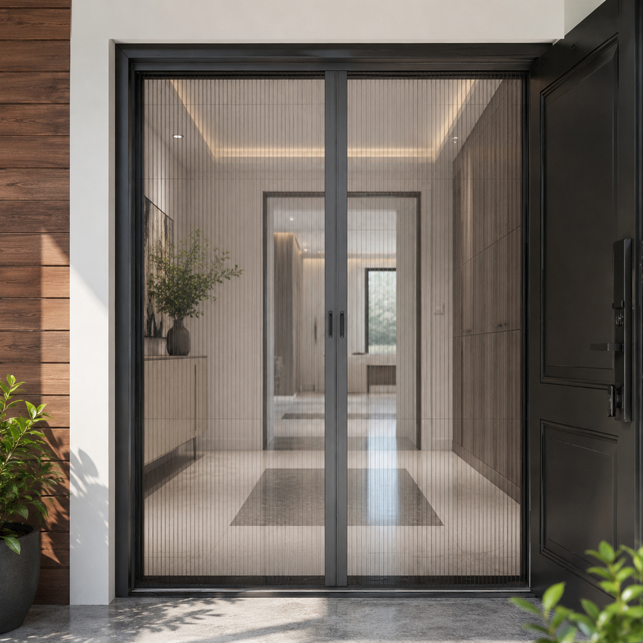 Cửa lưới chống muỗi dạng xếp cao cấp