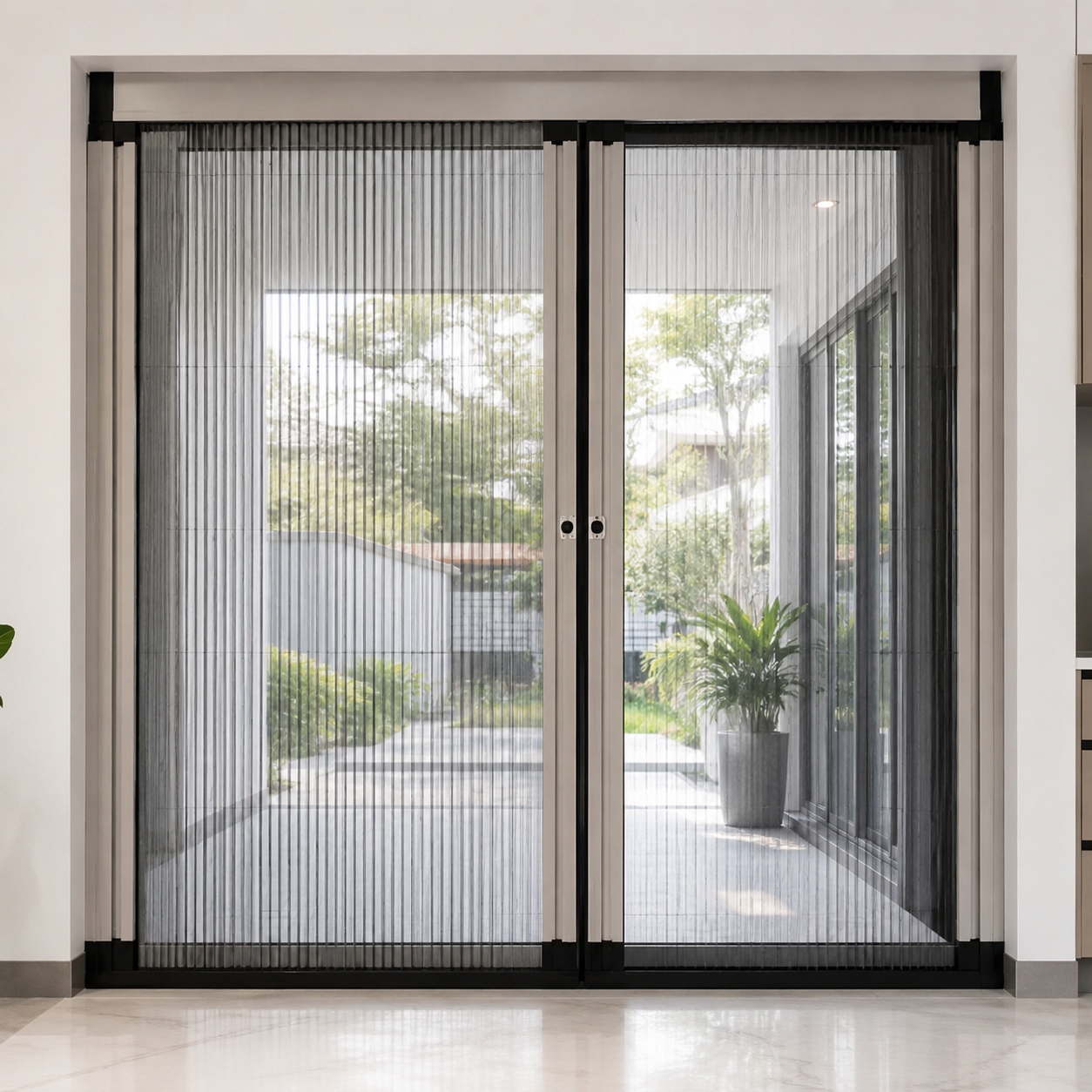 Cửa lưới chống muỗi dạng xếp hệ 27 HCM