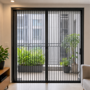 Cửa lưới xếp lá nhôm