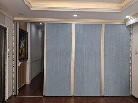 vách ngăn tổ ong phòng khách